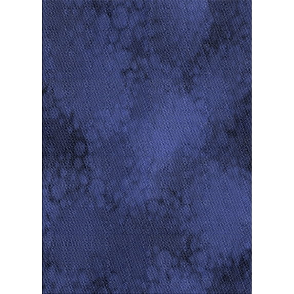 Ahgly Company Indoor Rectangle Patterned Denim Dark Blue Novelty Area Rugs, 5' x 8'