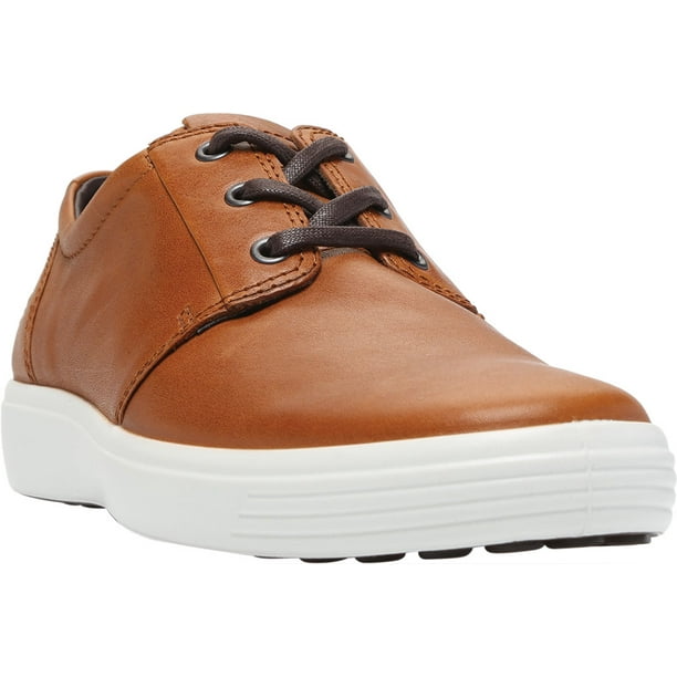 ECCO Soft 7 Plain Toe Leather Sneaker Cognac Leather 42 M - Walmart.com