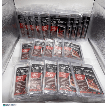 1-100Pack Magnetic Trading Sports Card Holders 35PT One-Touch Hard UV