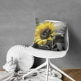 thumbnail image 3 of Modern Yellow Flower Throw Pillow Covers 16"x16", Set Of 2, Linen Study Sofa Cushion Cover Indoor Living Room Home Decor, 3 of 7