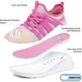 thumbnail image 4 of Kushyshoo Kids Sneakers Gradient Rose Red Running Tennis Athletic Shoes for Girls Size 13 For Little Kids, 4 of 5