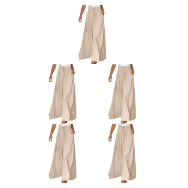 Minnieouse Pantalones fluidos de moda para mujer para cualquier ocasión, pantalones de pierna a la moda para mujer, pantalones de pierna ancha Type2 NO2