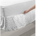 thumbnail image 2 of Money Bed Skirt, Cryptocurrency Themed Pattern Banking Business Blockchain Exchange and Finance, Elastic Bedskirt Dust Ruffle Wrap Around for Bedding Decor, 4 Sizes, Black and White, by Ambesonne, 2 of 2
