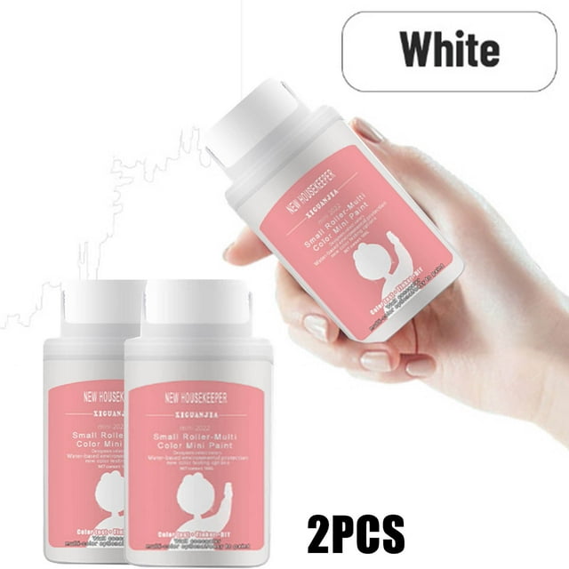 2pc Small Roller Wall Patching Brush, Wall Repair Paste Roller, For DIY Repair Removel Wall Advertisements Dirty Shoe Prints-100ml