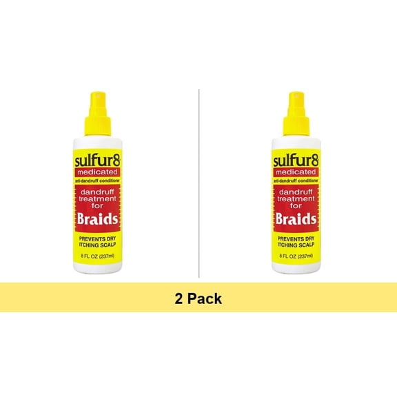 Sulfur-8 Medicated Anti-Dandruff Conditioner For Braid Spray - 12 oz - 2 Pack