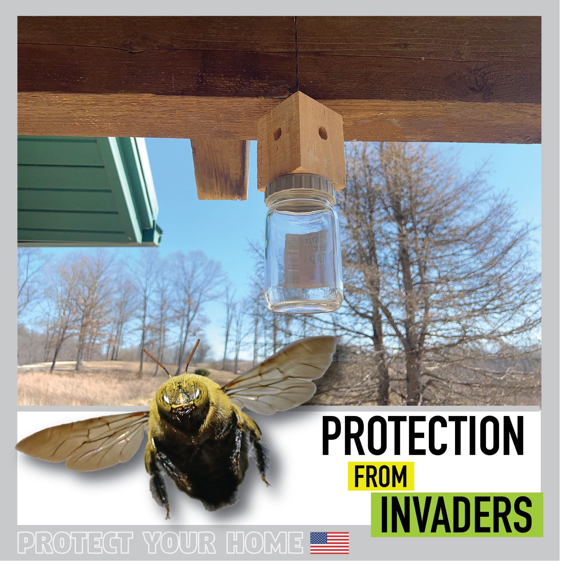 3pk- Carpenter Bee Trap