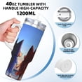 thumbnail image 3 of Netaao Bluey for 40OZ Ice Bully With Handle Stainless Steel Hot/Cold Coffee Cup Travel Mug Cup, 3 of 8