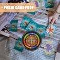 thumbnail image 5 of Poker Wheel Table Game Russian Poker Rotating Game Wheel Party Game Prop, 5 of 5