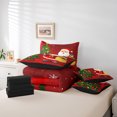 thumbnail image 6 of jejeloiu Santa Claus Twin Bedding Sets 7-Piece,Marry Christmas Tree Bedding Comforter Set,Happy New Year Gifts Sheet Sets For Kids,Super Cozy Room Decoration Reversible, 6 of 8