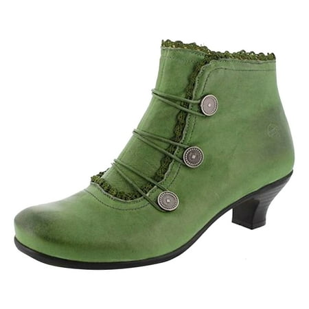 GHSOHS Cowboy Boots for Women Pointed Toe Boots Ankle Boots Shoes Winter Boots for Women Leather Boots Round Toe Retro Lace Buckle Short Low Heel Boots Cowgirl Boot Rain Boots Work Boots Size 41