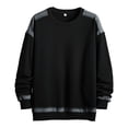 thumbnail image 2 of pstuiky manga larga de hombre, Sudadera con capucha y cuello redondo de manga larga con bloques de color para hombre tops de invierno para hombre l, 2 of 3