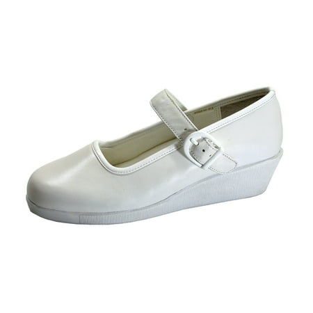 24 HOUR COMFORT Justine Women s Wide Width Professional Sleek Shoe WHITE 5