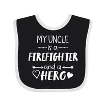 Inktastic My Uncle is a Firefighter and a Hero Boys or Girls Baby Bib