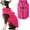 Pink, variant on Puffer Vest Dog Jacket - Ultra Thin Zip Up Wind Breaker with Dual D Ring Leash Water Resistant for Small to Medium Dogs 1Pack