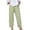 Green, variant on Tanghaowl Women's Pants, Women's Solid Loose Comfort Elastic Waist Pocket Straight Leg Trousers Casual Pants Green L