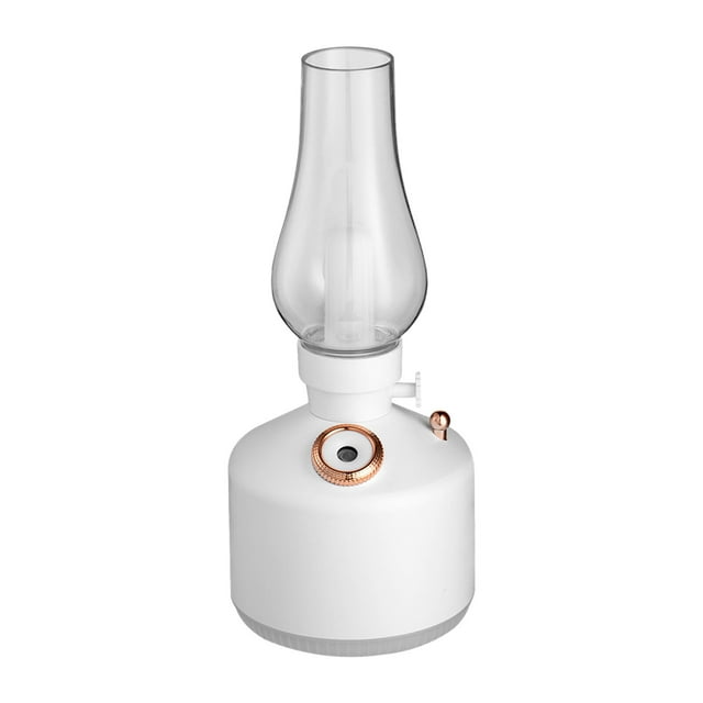 280mL Kerosene Lamp Shaped Humidifier Diffuser With 7-color Light USB Cool Mist Humidifier Desktop Air