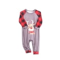 thumbnail image 2 of ITFABS Costume de Noël Famille Parent-Enfant Ensemble Imprimé Cerf Col Rond, 2 of 8