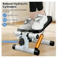 thumbnail image 3 of Steppers for Exercise at Home, Hydraulic Mini Stair Stepper with Resistance Bands & LCD Monitor, Portable Under Desk Cardio Equipment Step Machine for Home Gym, 3 of 5