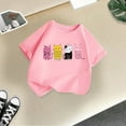 thumbnail image 5 of MEZZALL Kids Girls Cute Graphic Cartoon T-Shirts Round Neck Short Sleeve Tee Summer Casual T Shirt Tee Leisure Baby Toddler Dailywear, 5 of 5