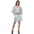 thumbnail image 3 of Moomaya Printed Robe For Girls Cotton Plus Size Nightwear Summer Bathrobes, 3 of 6