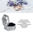 thumbnail image 2 of Metal Jewelry Box, 3D Embossment Trinket Storage Box Hand Crafted Mini Vintage European Style Exquisite  For Dressing Table For Jewelry For Earring, 2 of 7