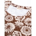 thumbnail image 5 of DressBerry Women's Printed Velvet Short Puffed Sleeves Sweetheart Neck Top Body Fitted Stretchable Casual&nbsp;Summer Wear Waist Length Regular Top, 5 of 7