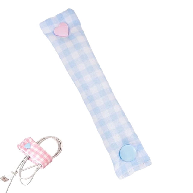 Data Cable Organizer Clips, Charging Cable And Earphone Cable Organizers, Cute Fabric