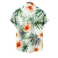 thumbnail image 6 of DIOAZUD Mens Hawaii Shirt Big and Tall Short Sleeve Shirts Casual Lapel Button Down Shirts Trendy Tropical Floral Print Tee Tops Summer Beach Shirts for Men, 6 of 6