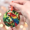 thumbnail image 4 of Scarlet Macaw: Ornament Style Wall or Window Hanging, 2025, Holiday Decoration, Seasonal Keepsake Gift, Unique Collectible, Window Hanging, Home Decor 2025, Seasonal Holiday, 4 of 5