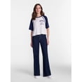 thumbnail image 2 of Disney Stitch Women’s Graphic Skimmer Raglan Tee with Short Sleeves, Sizes XXS-XXL, 2 of 5