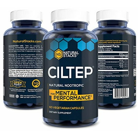 - Proven Ciltep Nootropic Stack - Improves Focus Memory and Brain Booster 60caps