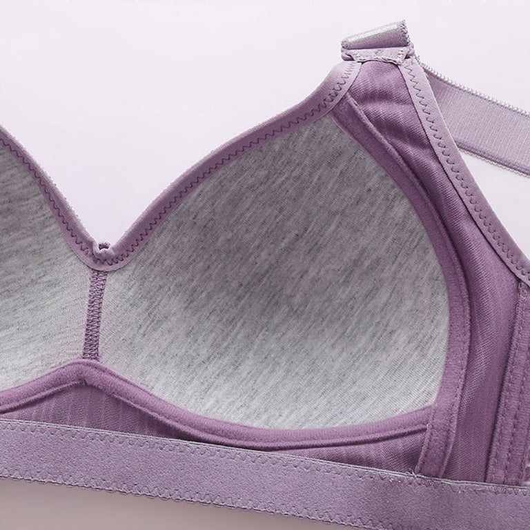 Viadha underoutfit bras for women Printing Gathered Together Daily Bra  Underwear No Rims 
