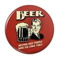 thumbnail image 1 of Beer Helping Ugly People Have Sex Since 1862 Funny Humor Retro Pinback Button Pin, 1 of 5