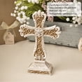 thumbnail image 4 of FASHIONCRAFT 5 Beautiful Antique Ivory Cross Statue with Matte Gold Detailing Religious Favors, 4 of 4