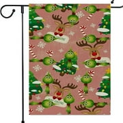 Christmas Decorations, Garden Flag Green Furry Hanging Outdoor Décor Nightmare Before Lego Decorations Indoor Garlands Tree Skirts White A Story The Best Pageant (One Size, D) ZMT EcoFun