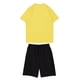 thumbnail image 3 of Sueño Traje de pantalón corto con cintura elástica y cuello redondo de manga corta estampado informal para niño Amarillo 80, 3 of 3