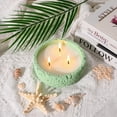 thumbnail image 3 of MINSUI-3 Wick Large 20oz Eucalyptus & Peppermint Scented Candle, Non Toxic Soy Candle for Women & Men, Matte Mint Green Ceramic Jar Perfect Luxury Home Fragrance, Elegant Spring Décor & Gift, 3 of 3