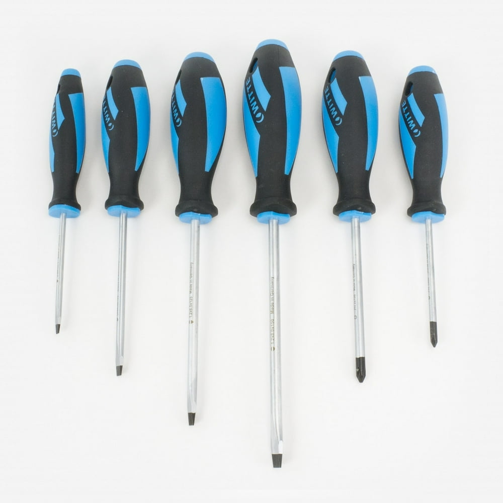 Witte 653864 6 Piece Maxxpro Slotted and Phillips Screwdriver Set