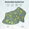thumbnail image 5 of Bingfone Cute Yoga Frogs Bucket Hat For Men Women,Packable Reversible Printed Sun Hats,Fisherman Outdoor Travel Hiking Beach Caps, 5 of 9