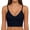 Black#79, variant on Women's Lace Padded Bralette Plunge Wireless Longline Bra Breathable Everyday Bras Hot Pink Free Size