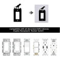 thumbnail image 4 of 1 Set Black Single Gang Light Switch Plate 2.7 × 6.4" Iron Light Switch Cover Plate Single Rocker Switch Plate Single Switch Wall Plate for Light Switches Smart Switch- Dinosaur, 4 of 7