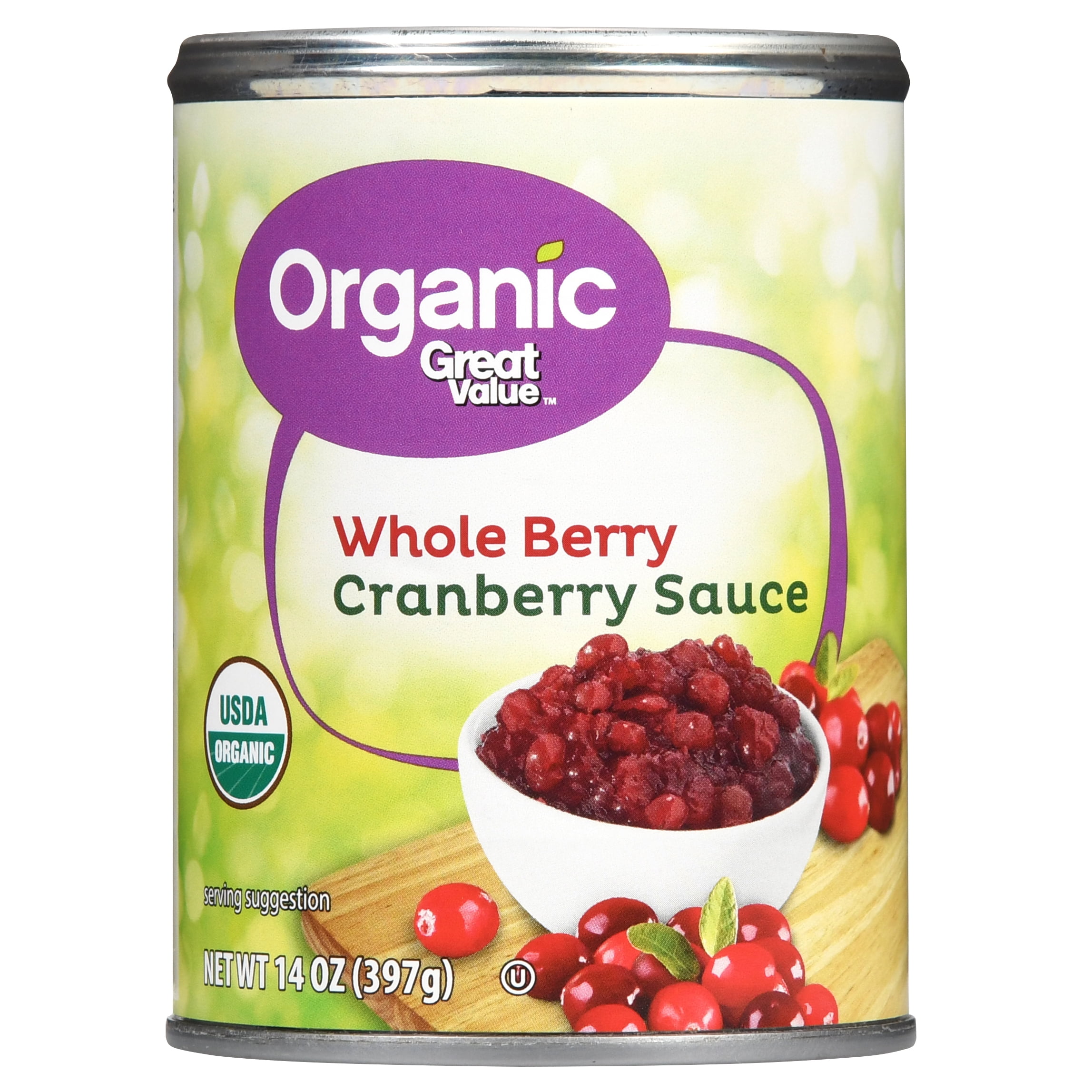 Great Value Organic Whole Berry Cranberry Sauce 14 Oz Walmart Com Great Value Organic Whole Berry Cranberry Sauce 14 Oz Walmart Com