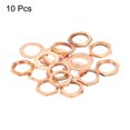 thumbnail image 3 of Guitar Nuts and Washers 3/8" Guitar Input Output Jack Socket Nuts Copper for Guitar Bass 10 Sets, 3 of 5