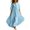Light Blue, variant on Women‘s Summer Solid Color V Neck Beach Dress – Loose Fit Flowy Maxi with Lightweight Breathable Fabric for Resort Vacation Brick RedL XL
