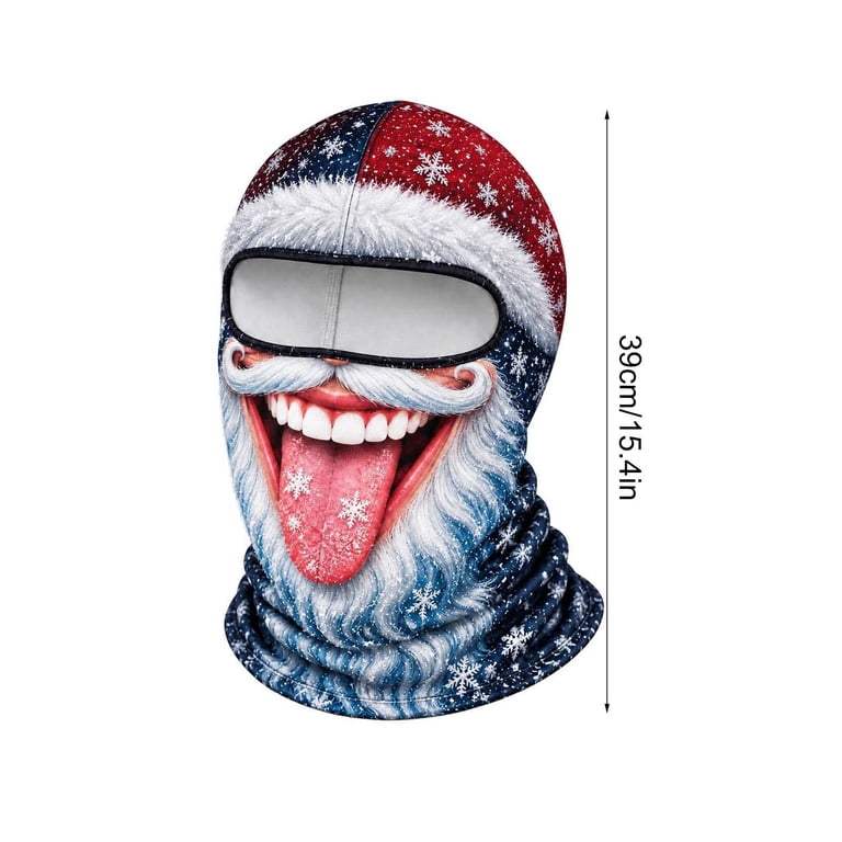 Old Man Ski Mask Winter Funny 3D Printed Full Face Realistic Face ...