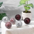 thumbnail image 4 of 6 Pcs Decorative Glass Balls, 2.5 Inch Mosaic Orbs for Centerpieces, Mixed Color Table Spheres for Home Decor, Vase Fillers, and Wedding Bowl Decorations, 4 of 4