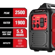 PowerSmart 2500W Portable Inverter Gas Generator Super Quiet Low Oil Shutdown Low Noise for Camping