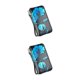 thumbnail image 2 of Sonducket Monedero de cuero para mujer, portátil, elegante, exquisito, Clip de foto de repuesto, elegante carpeta de pasaporte, billetera, Azul Tipo 1 2piezas, 2 of 6