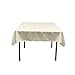 thumbnail image 3 of LA Linen TCpop52x52-IvoryP25 Polyester Poplin Square Tablecloth, Ivory - 52 x 52 in., 3 of 4
