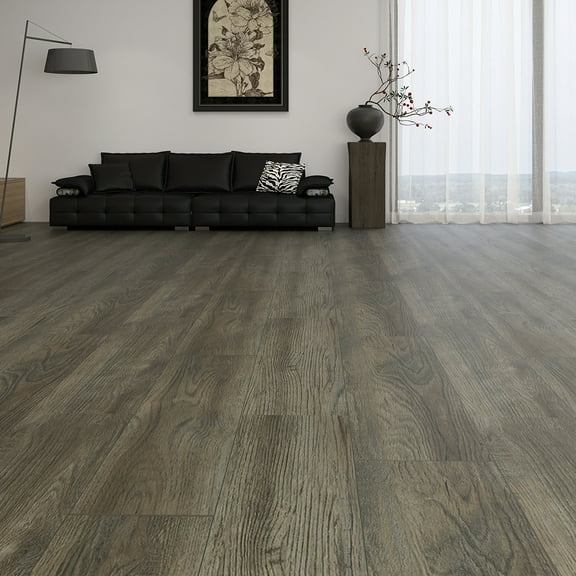 48"x7.2" SPC Composite Flooring; 10 Planks/Box (23.9 sq. ft/Box); 6mm Thick with 1mm IXPE Backing; 20 mil Wear Layer; Ultra-Quiet and Slip-Resistant